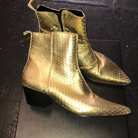 cheap gold boots
